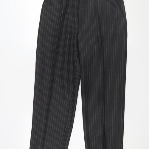 Marks and Spencer Women's Black Striped Trousers Size 14