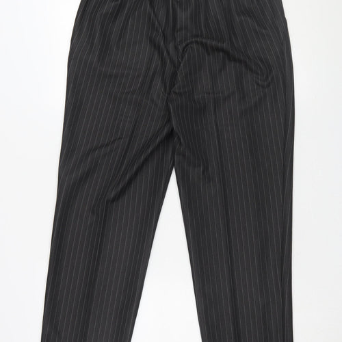 Marks and Spencer Women's Black Striped Trousers Size 14