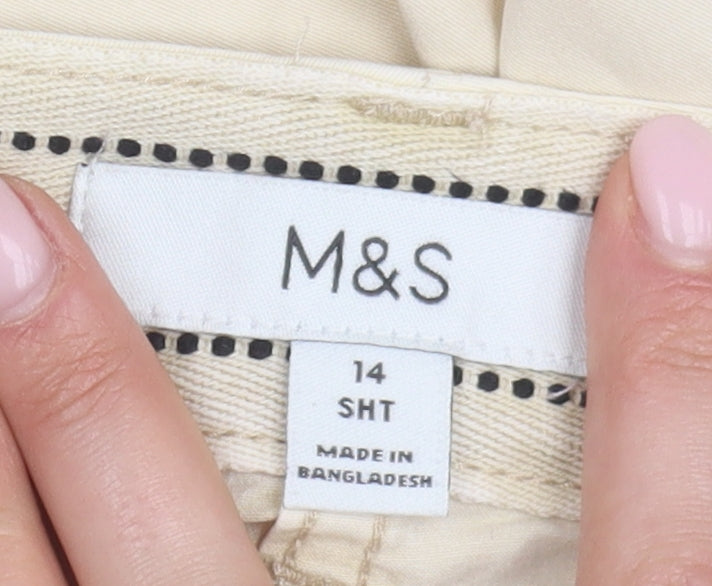 Marks and Spencer Women's Beige Chino Trousers
