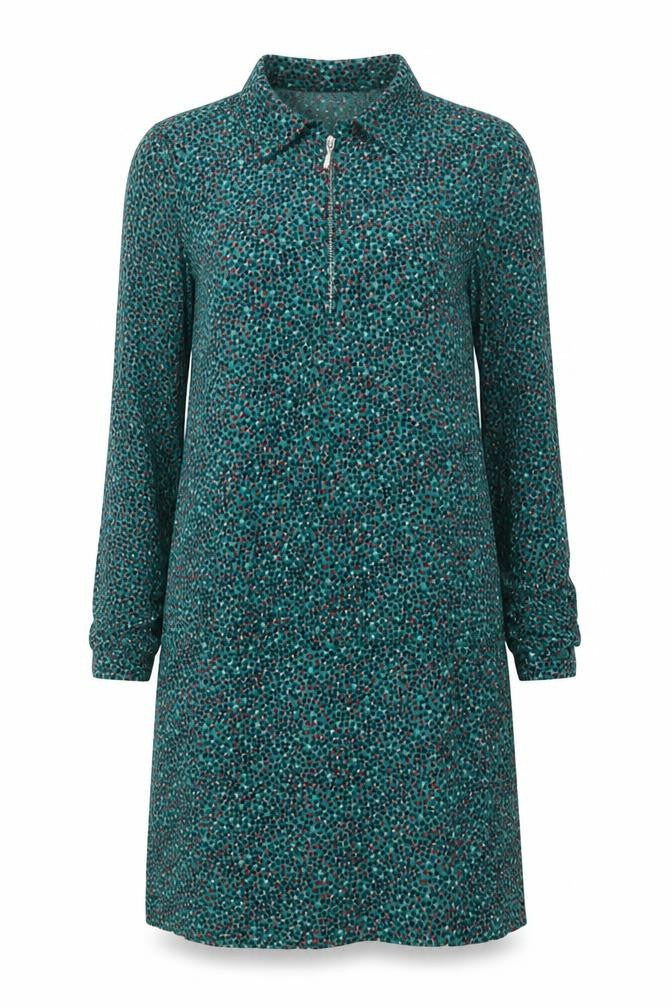 Zara Women's Green Polka Dot Shirt Dress, S