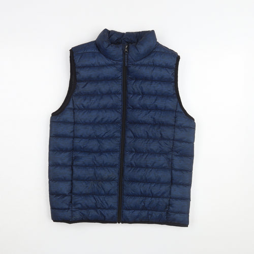 H&M Boys Blue Padded Bodywarmer Jacket, Size 11-12Y