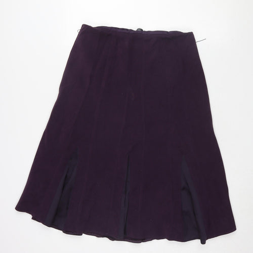 Bm Women's Purple Flare Skirt Size 12