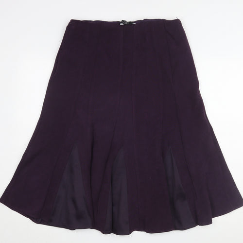 Bm Women's Purple Flare Skirt Size 12