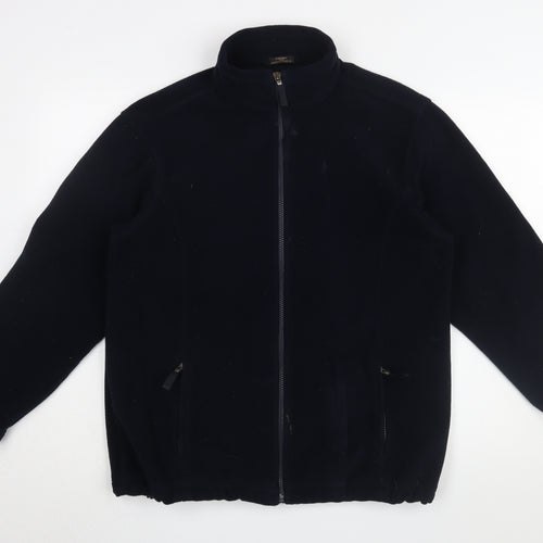 Marks and Spencer Black Unisex Fleece Jacket Size 12