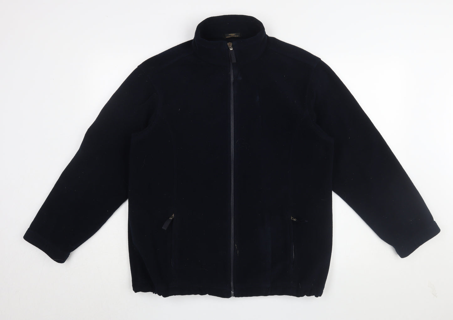 Marks and Spencer Black Unisex Fleece Jacket Size 12