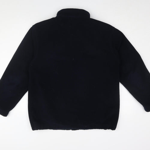 Marks and Spencer Black Unisex Fleece Jacket Size 12