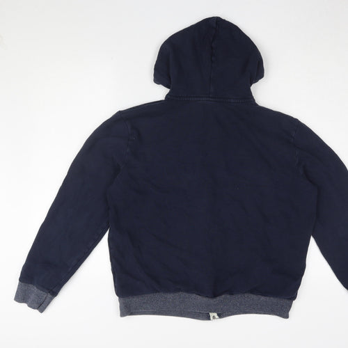 Topman Men's Blue Full Zip Hoodie L Regular