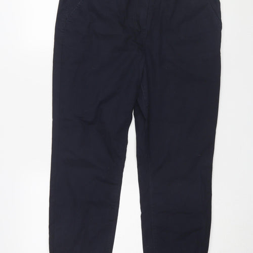 Next Men's Black Chino Trousers Size 12 Regular Fit
