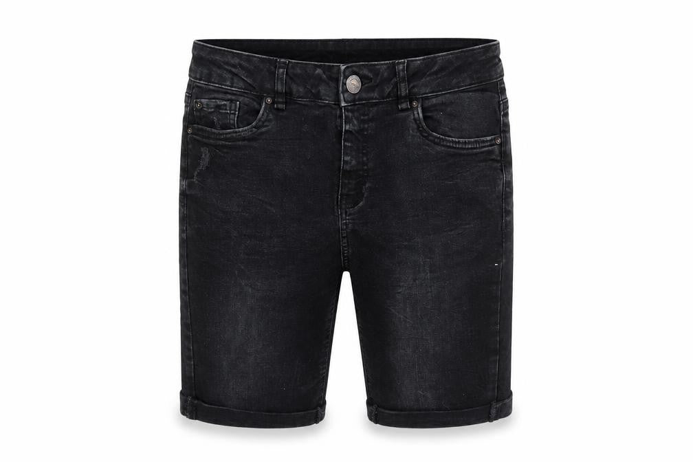 Jenna Black Bermuda Denim Shorts UK 12 Unisex Adults