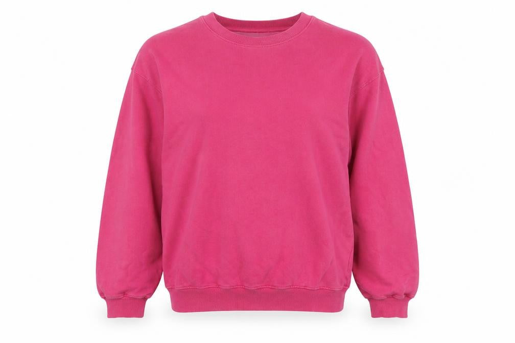 Front view of Topshop Women's Pink Sweatshirt UK 10