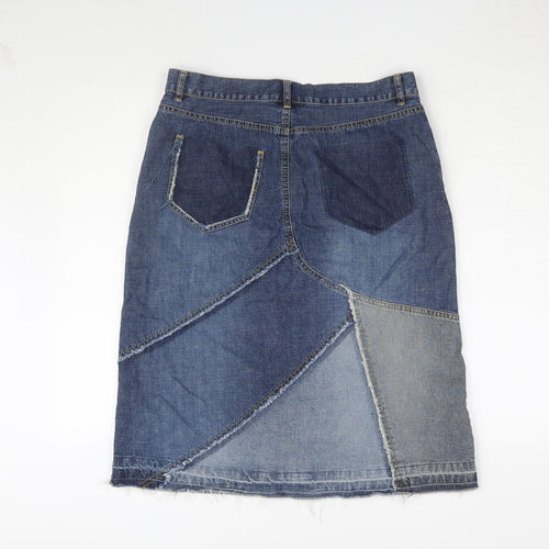 Divided Women's Blue Denim Skirt, Size 14, Casual Style