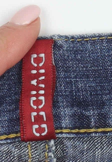 Divided Women's Blue Denim Skirt, Size 14, Casual Style