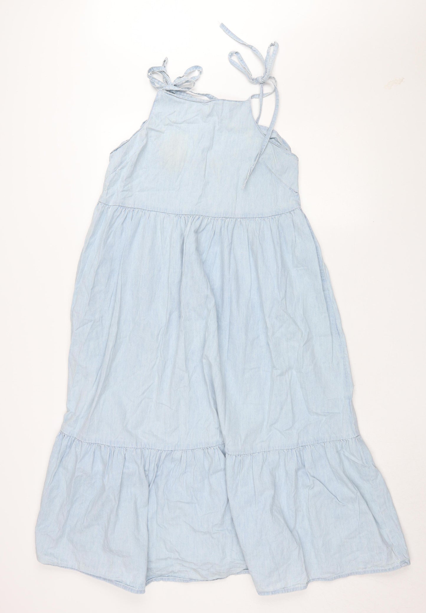 ASOS Women's Blue Chambray Slip Dress Size 8