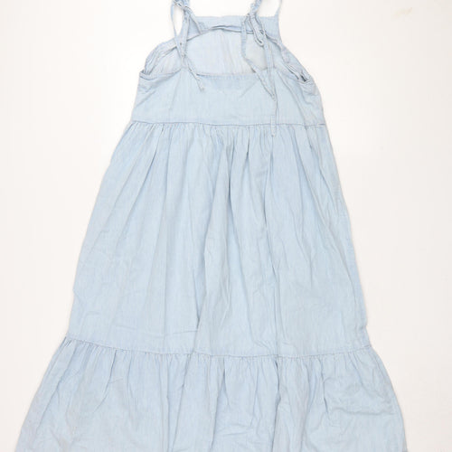 ASOS Women's Blue Chambray Slip Dress Size 8