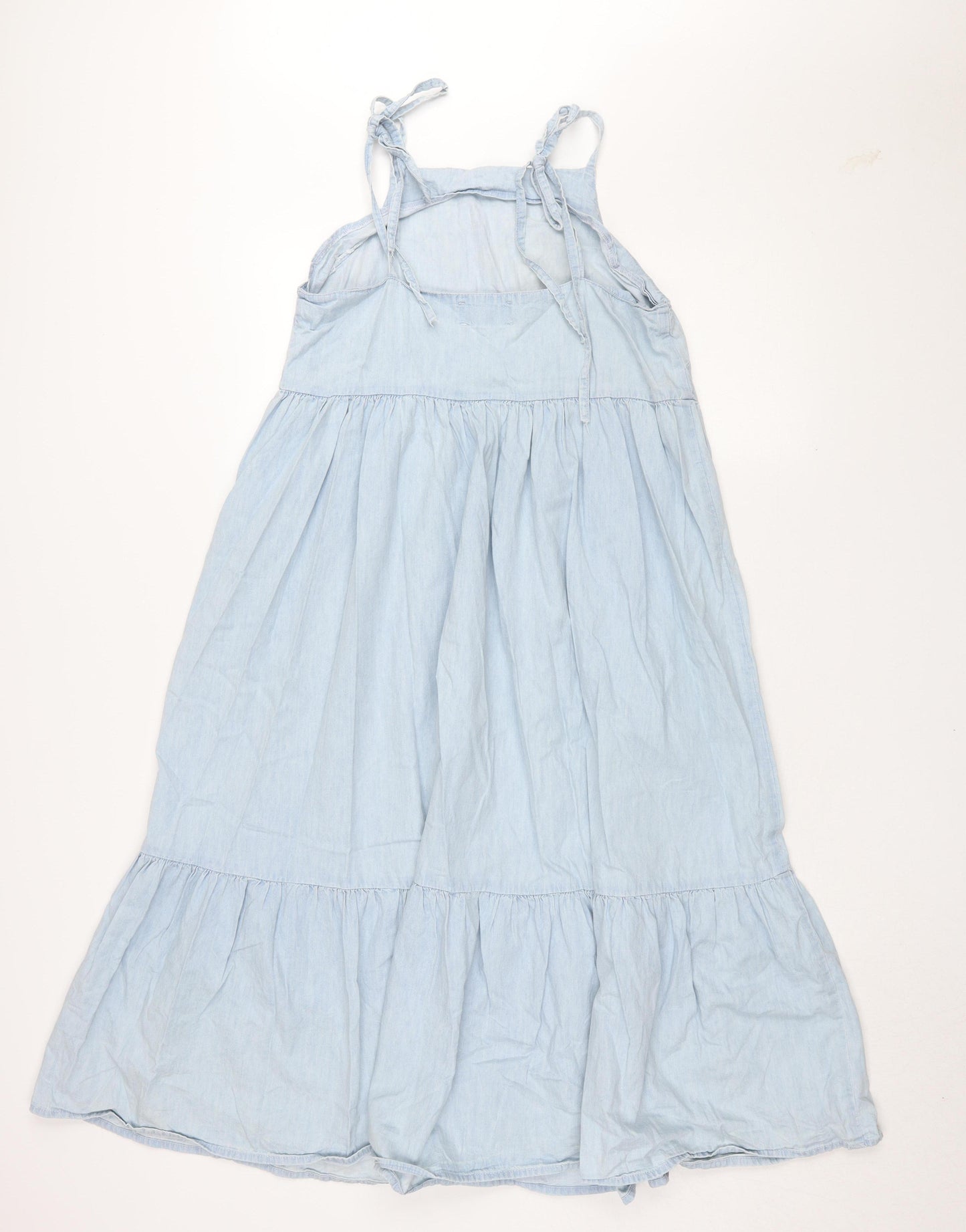 ASOS Women's Blue Chambray Slip Dress Size 8