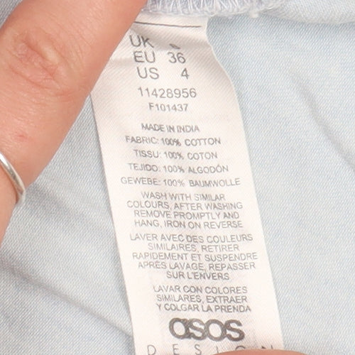 ASOS Women's Blue Chambray Slip Dress Size 8
