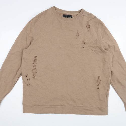 River Island Beige XL Men's Pullover Sweatshirt