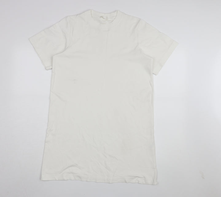 COS Women's White T-Shirt Dress Size 8 Short Sleeve