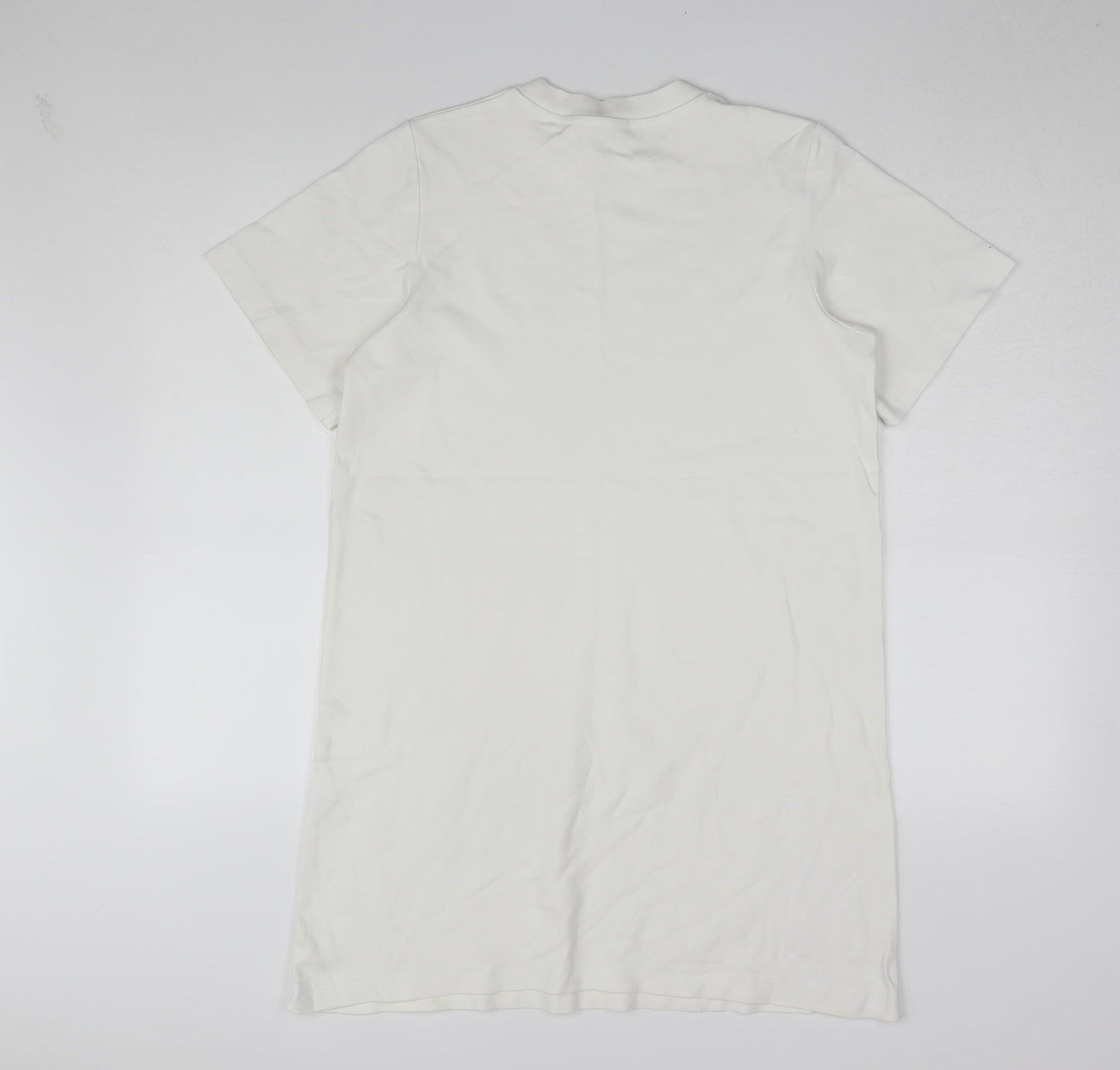 COS Women's White T-Shirt Dress Size 8 Short Sleeve