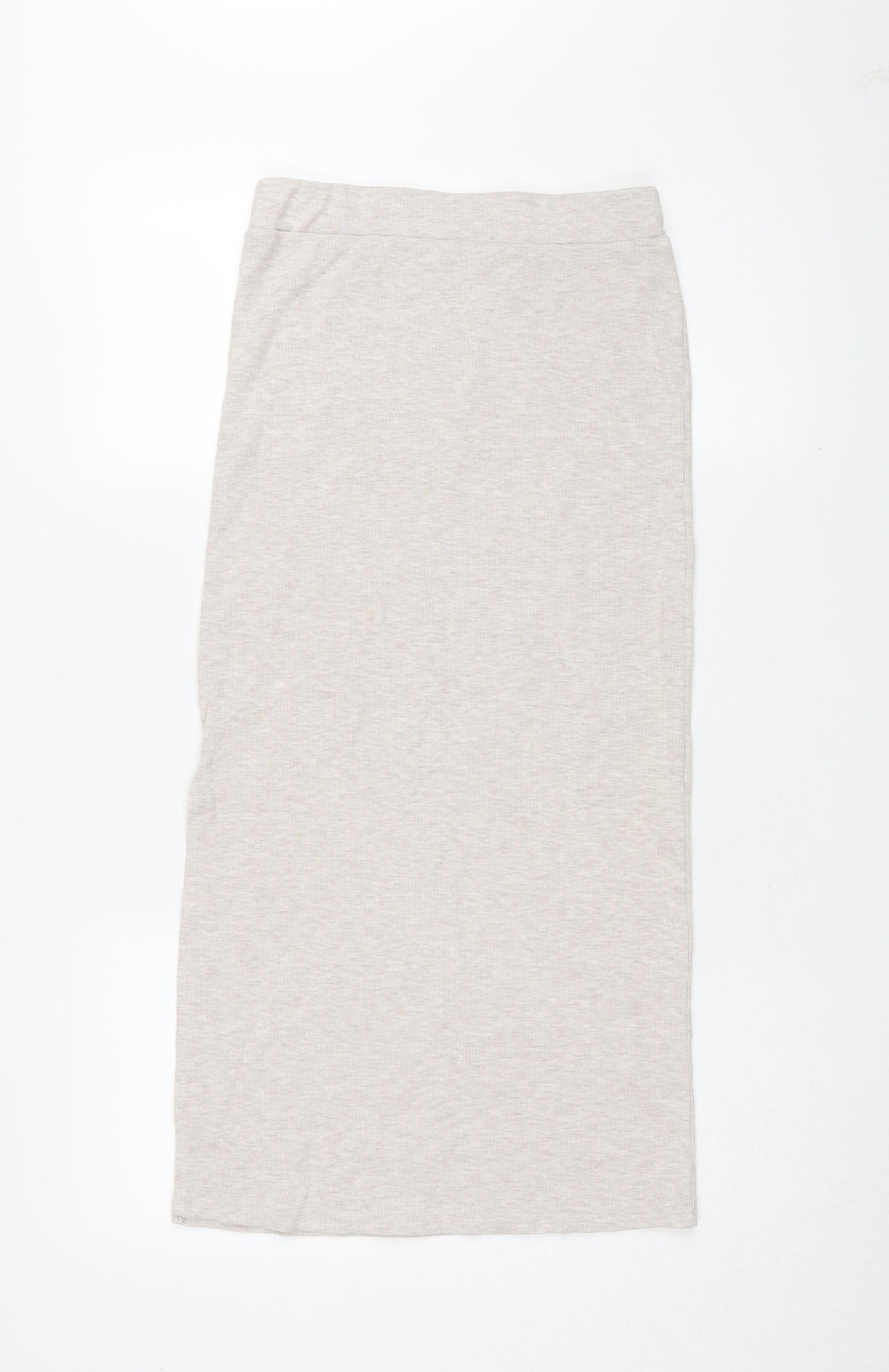 Collusion Women's Beige Midi Skirt Size 12 Pencil Style