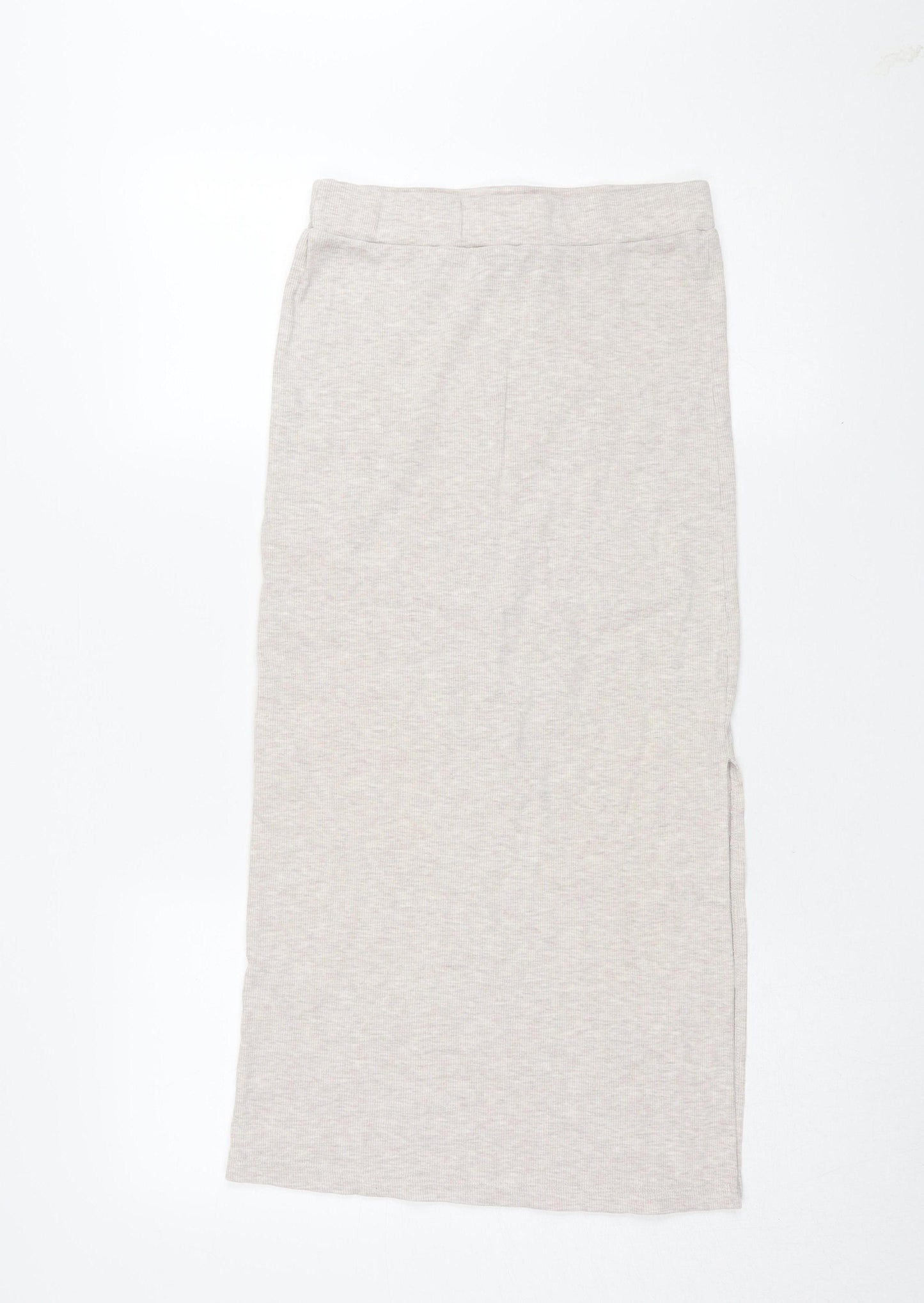 Collusion Women's Beige Midi Skirt Size 12 Pencil Style
