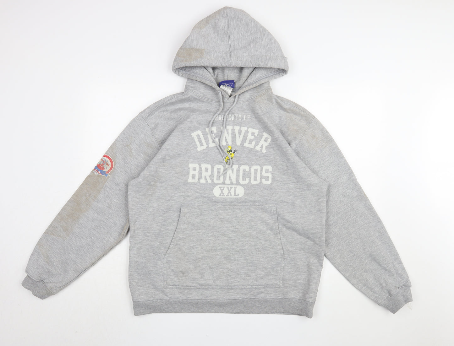 Reebok Men's Grey Pullover Hoodie