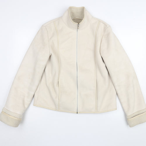 Next Women's Beige Short Basic Jacket Size 14