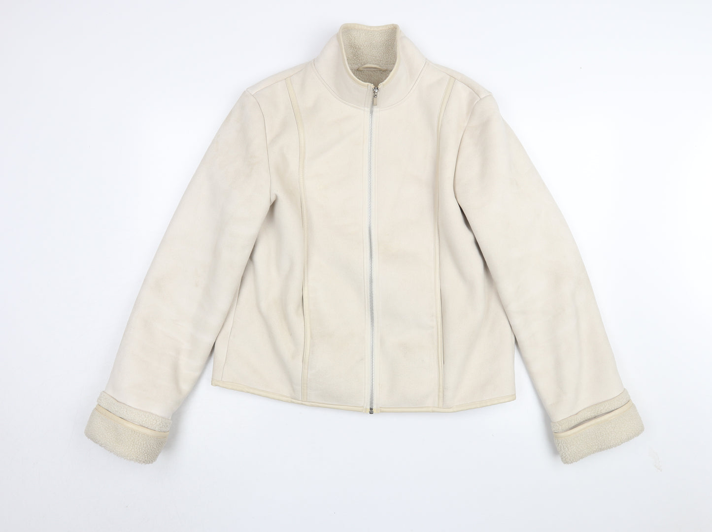 Next Women's Beige Short Basic Jacket Size 14
