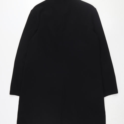 Next Women's Black Mid-Length Classic Overcoat