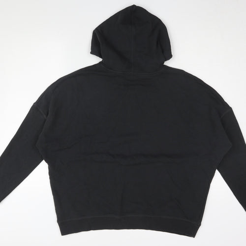 River Island Men's Black Pullover Hoodie L
