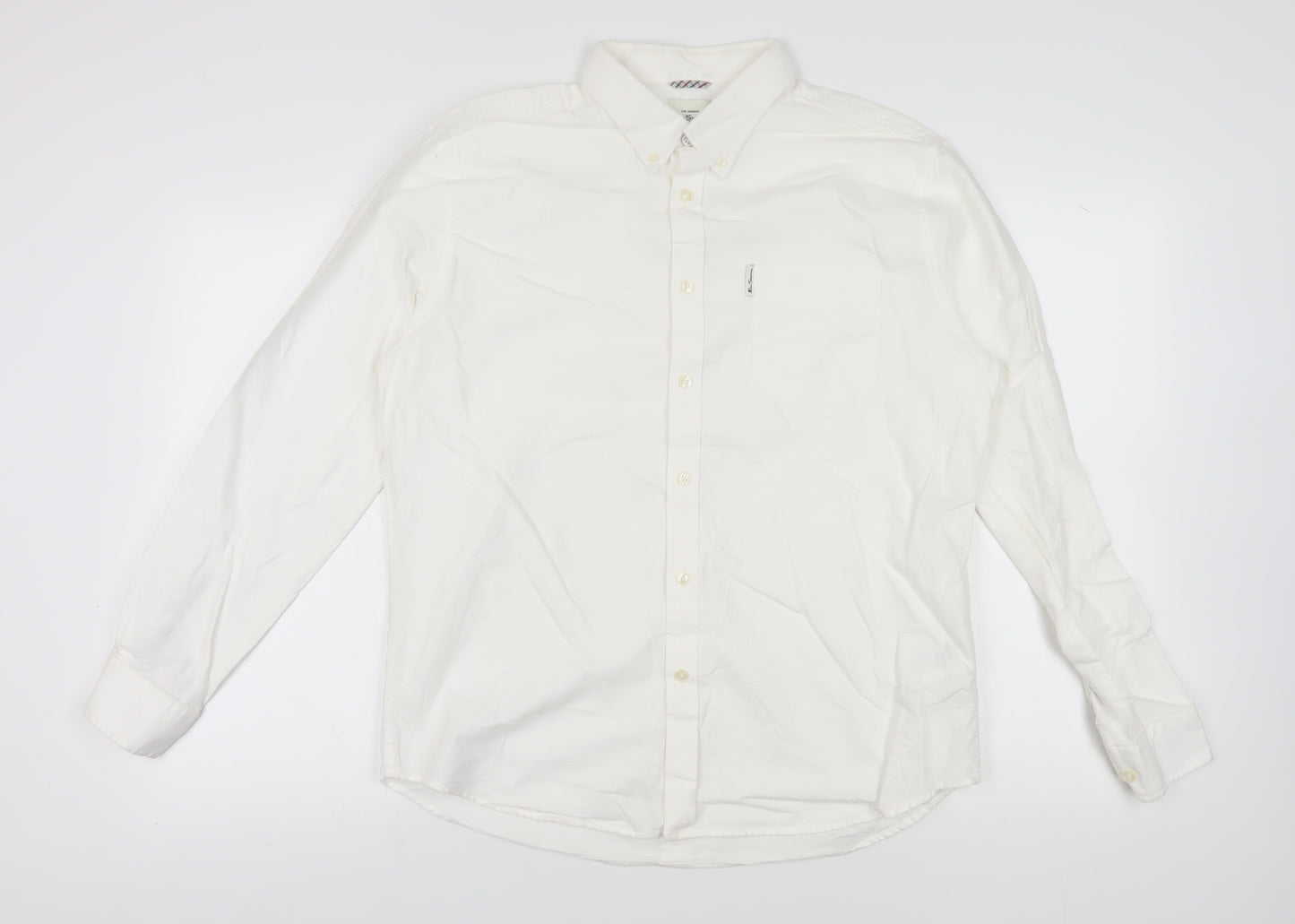 Ben Sherman Men's XL White Button-Up Shirt