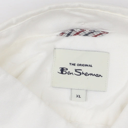 Ben Sherman Men's XL White Button-Up Shirt