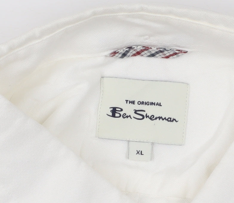Ben Sherman Men's XL White Button-Up Shirt