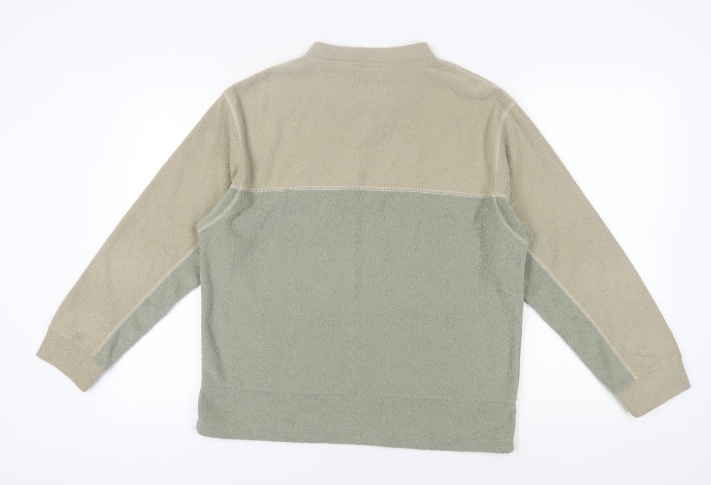 Petroleum Men’s Beige V-Neck Pullover Sweatshirt