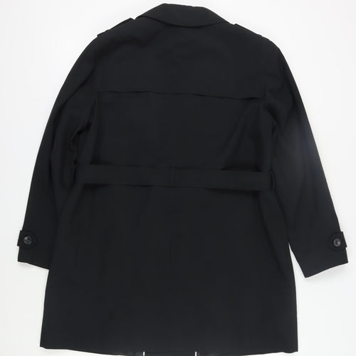 Marks and Spencer Women's Black Trench Coat Size 20