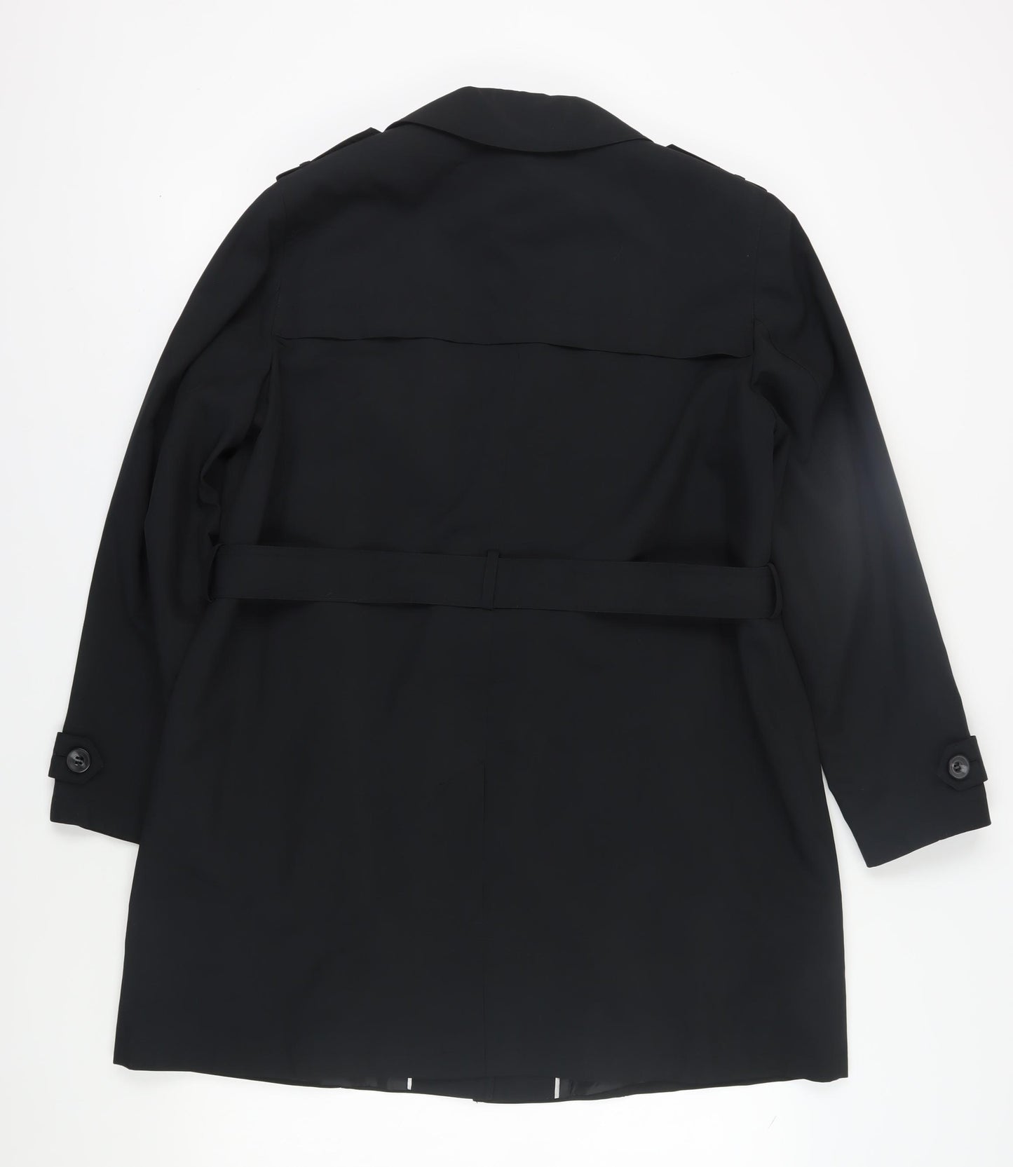 Marks and Spencer Women's Black Trench Coat Size 20