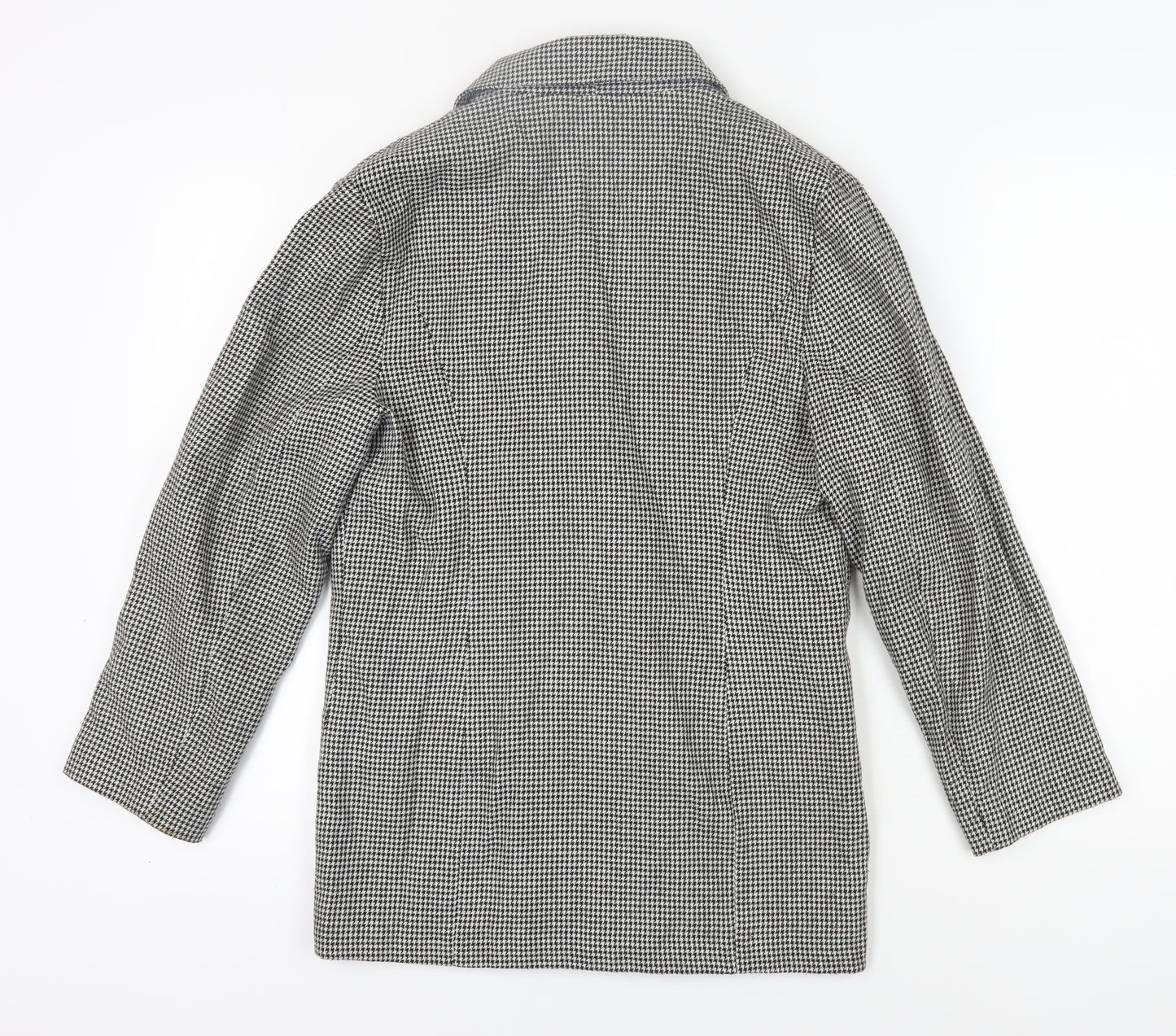 TopCoat Women's Black Houndstooth Blazer Size 10