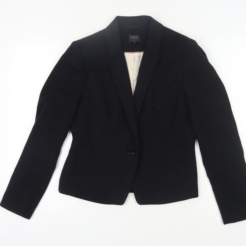 Marks and Spencer Women's Black Suit Jacket Size 12