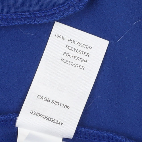 Damart Women's Blue Hooded Fleece Jacket, Size 14