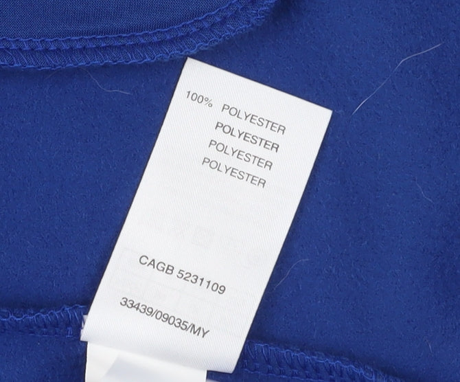 Damart Women's Blue Hooded Fleece Jacket, Size 14