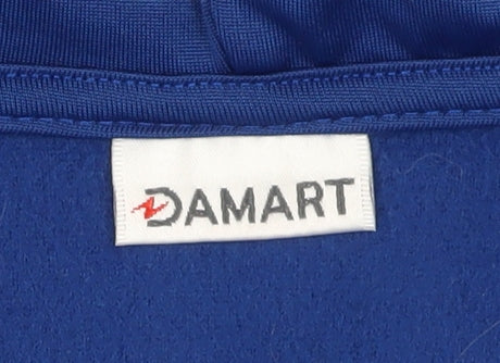 Damart Women's Blue Hooded Fleece Jacket, Size 14