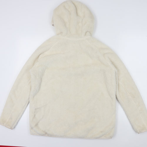 Marks & Spencer Women's Ivory Fleece Jacket Size 14