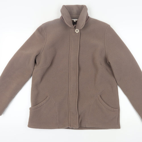 Marks and Spencer Women's Brown Fleece Jacket
