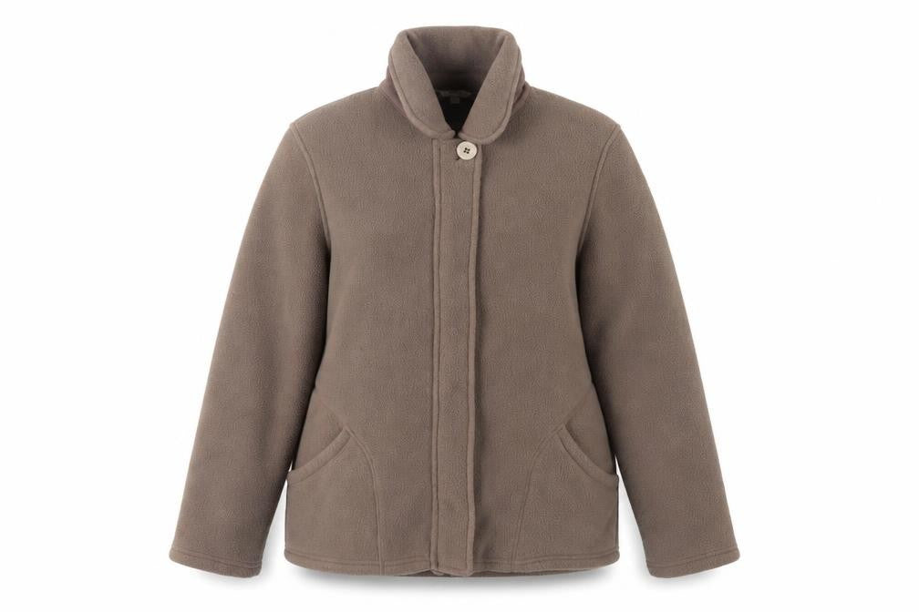 Front view of Marks & Spencer Women's Brown Fleece Jacket