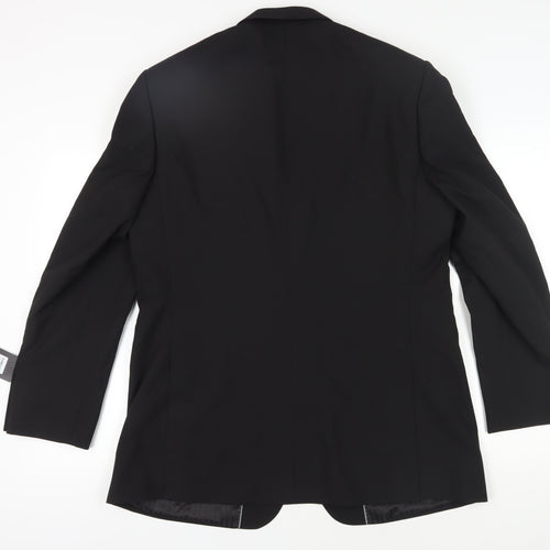Clubclass Black Men's Blazer Size 46L, Business Formal Wear