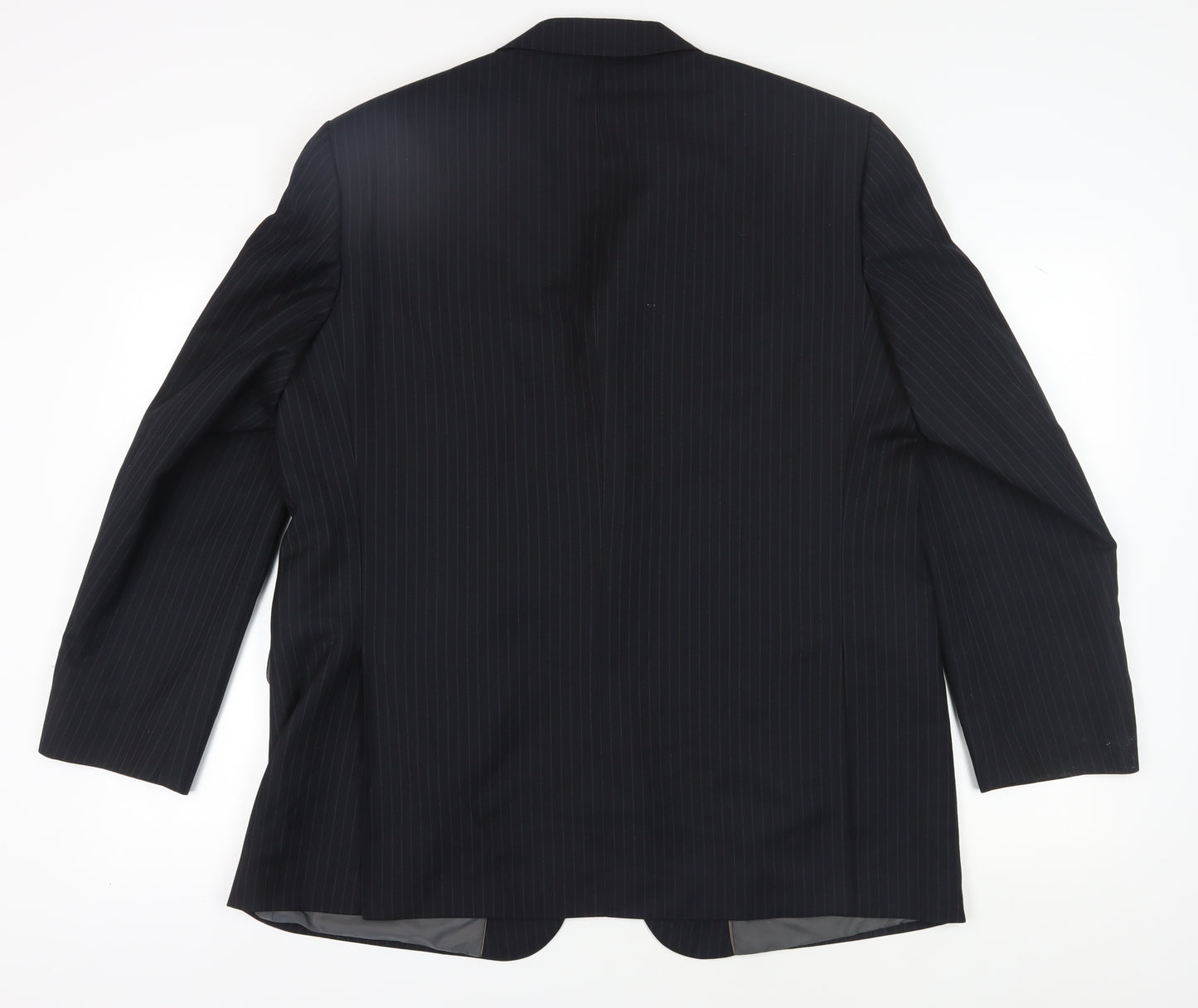 Marks and Spencer Men's Blue Striped Blazer 46R