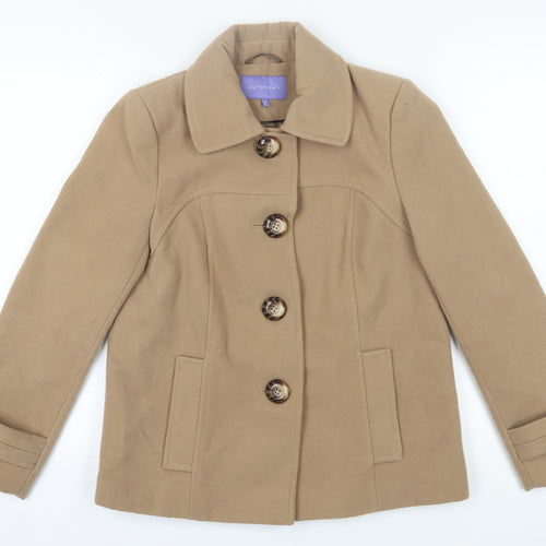 Autonomy Women Beige Basic Coat Size 10