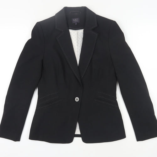 Marks and Spencer Women's Black Blazer Size 8