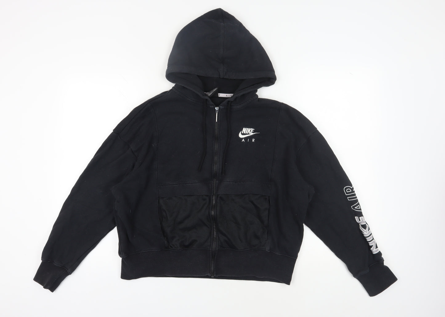 Nike Air Black Full Zip Hoodie - L, Unisex