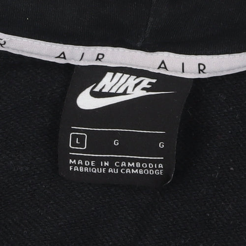 Nike Air Black Full Zip Hoodie - L, Unisex